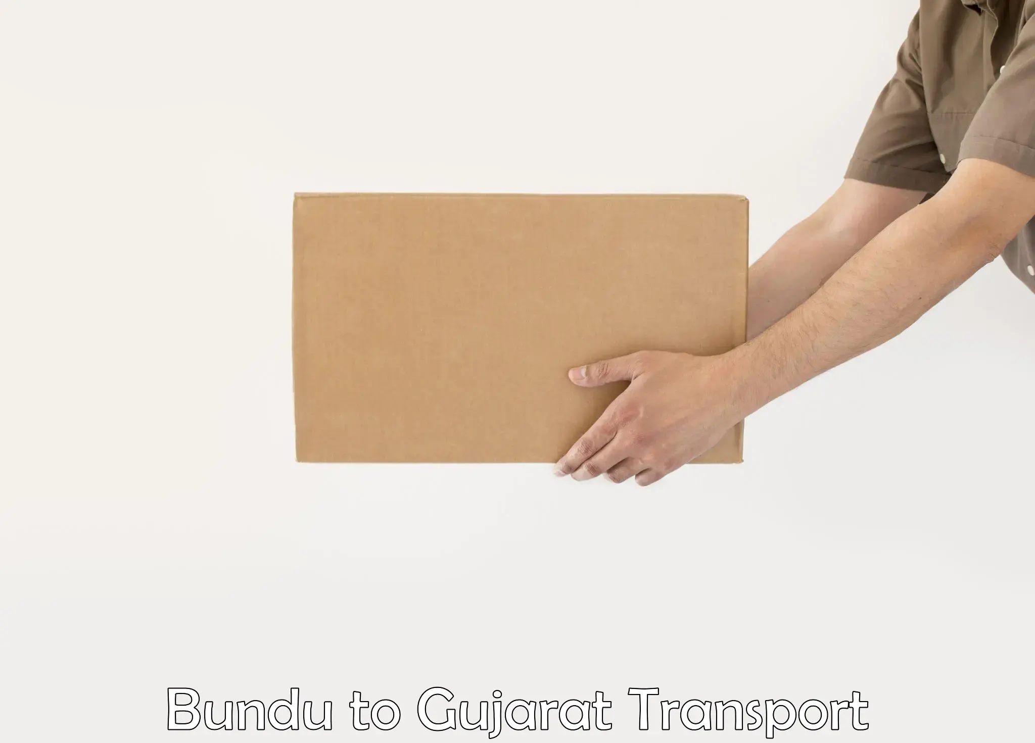 Daily parcel service transport Bundu to Gujarat
