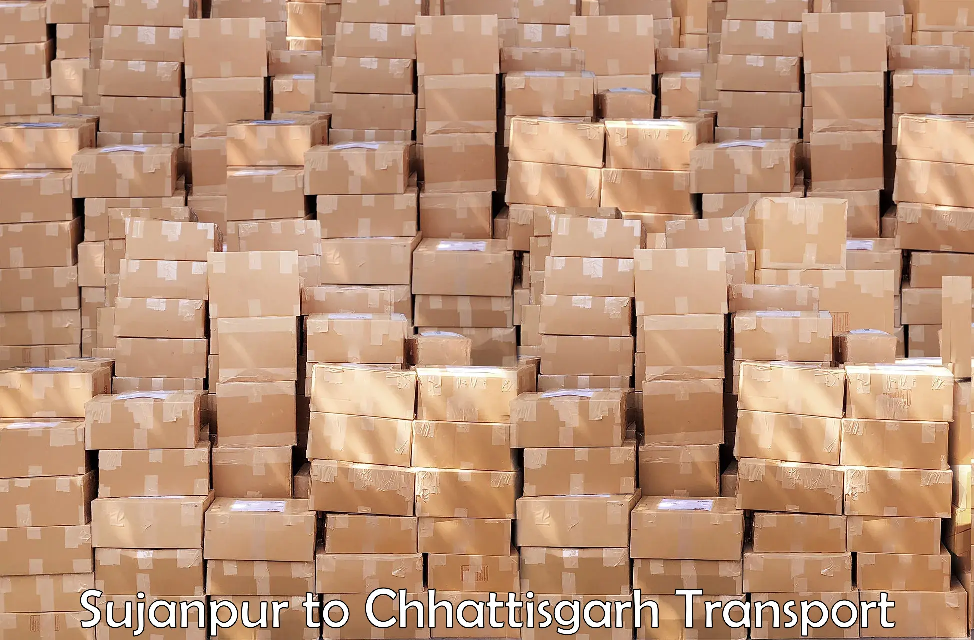 Air cargo transport services Sujanpur to Bhatapara