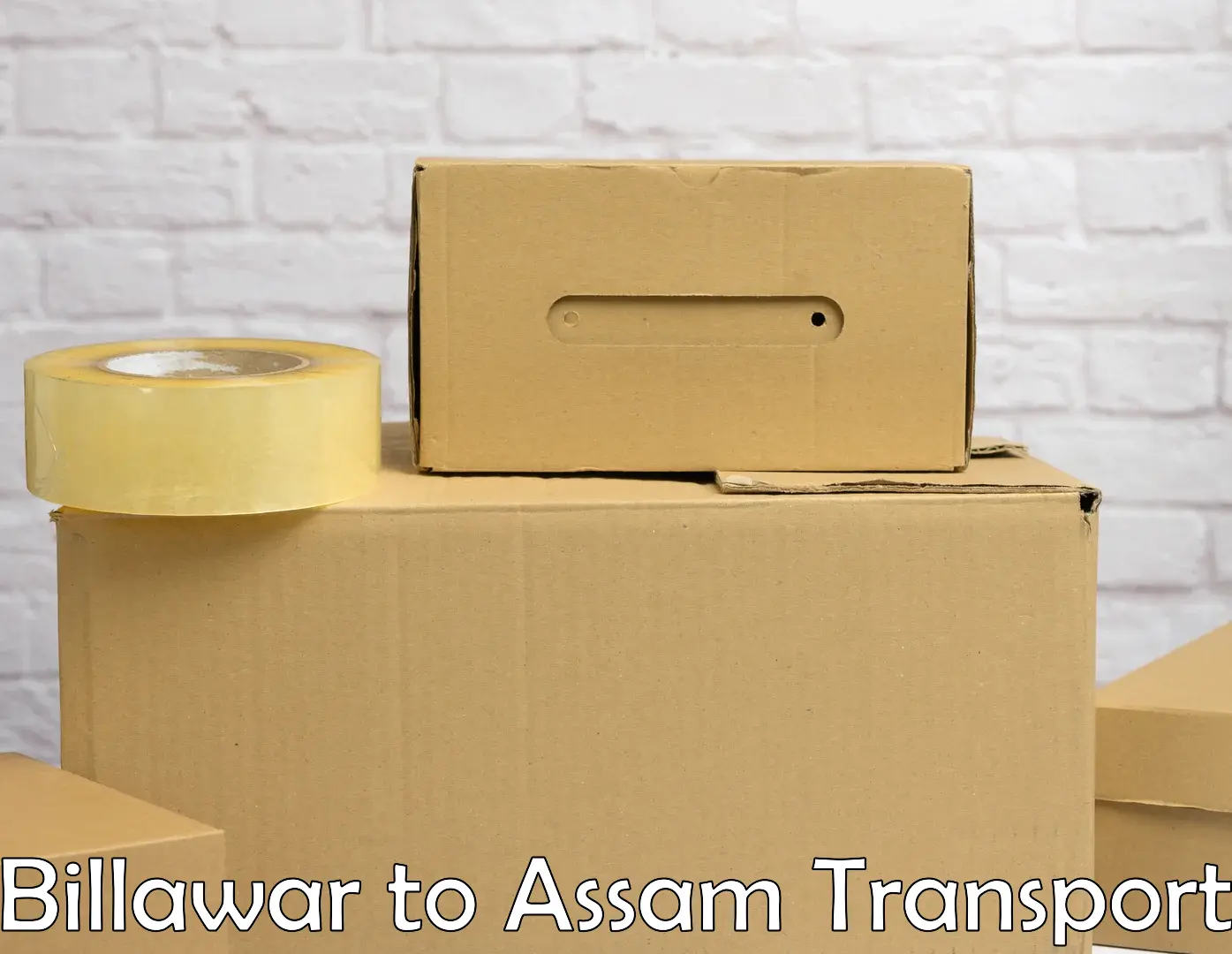 Two wheeler parcel service Billawar to Assam
