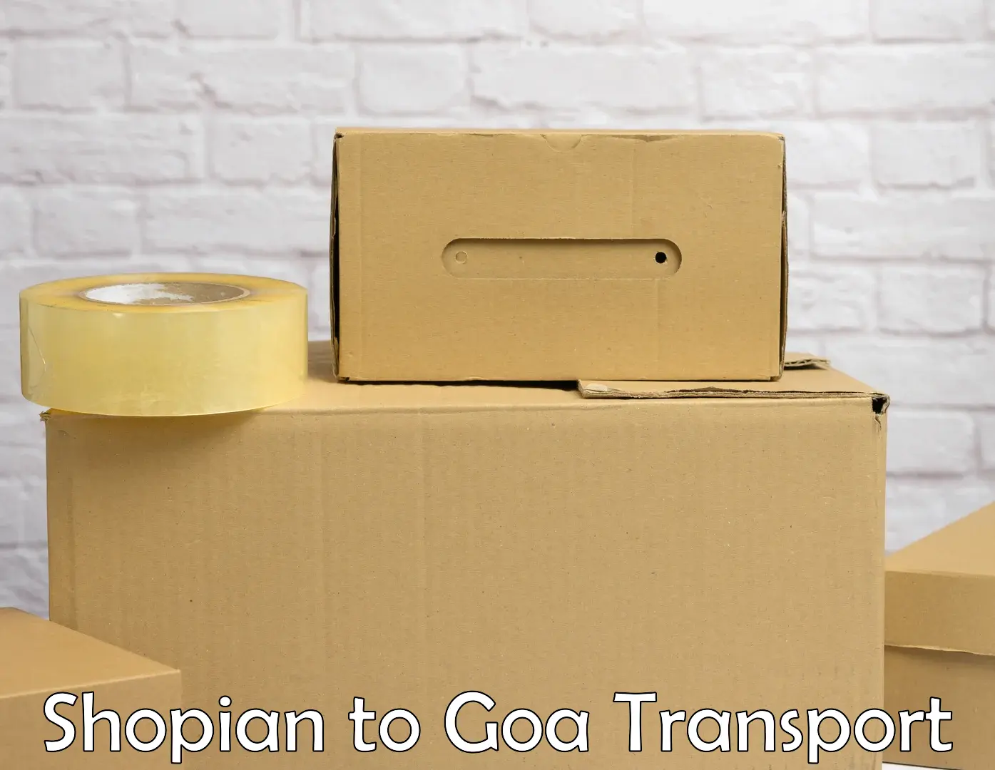 Commercial transport service Shopian to Goa University